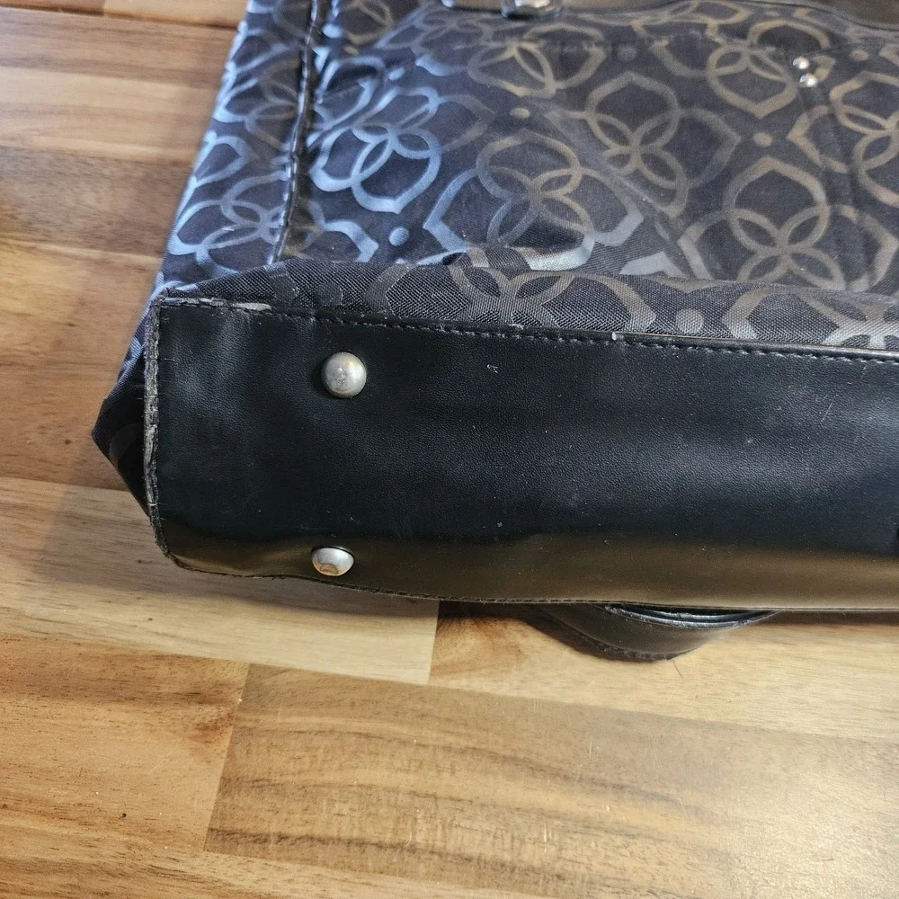 Kailo‎ Chic Laptop Bag Case Purse Black With Red Lining Office Professional